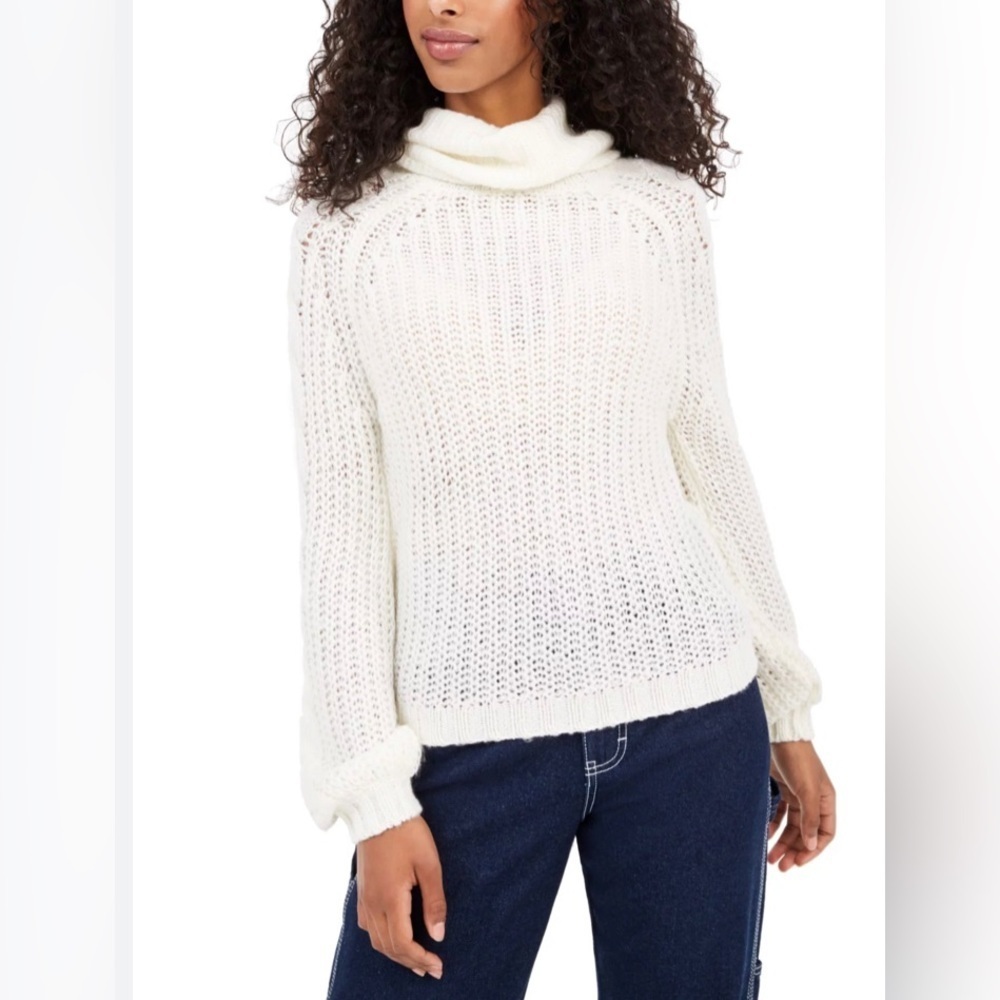 NWT Planet Gold Juniors' Cowl-Neck Sweater size M